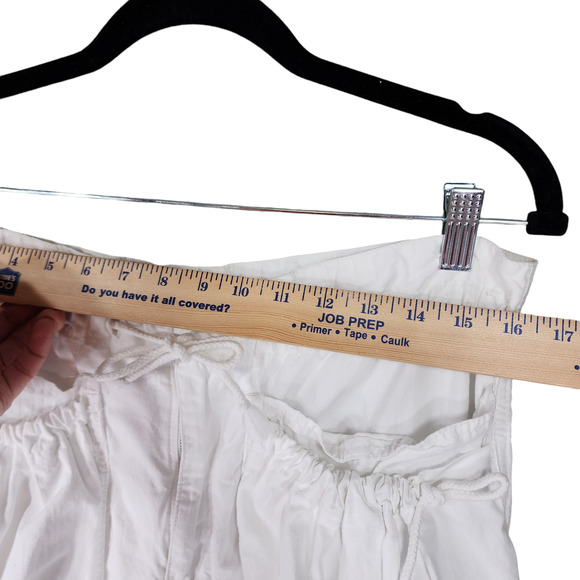 Vtg UnionBay Sportswear L Womens Jogger Pants White Pockets Barrel Y2K 90s - Picture 4 of 12